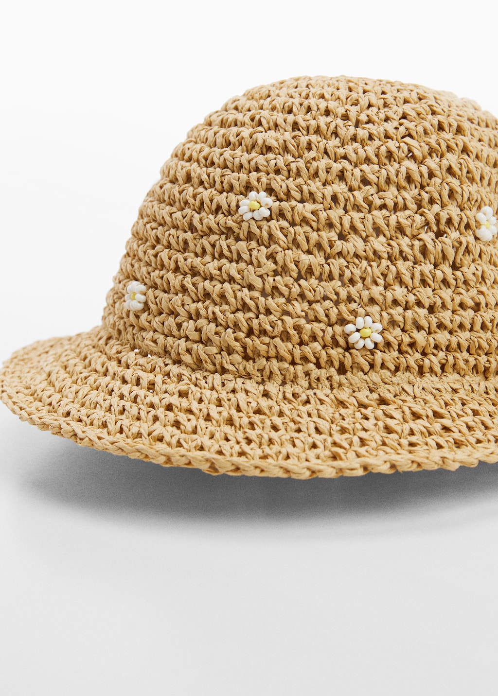 Flowers straw hat - Medium plane