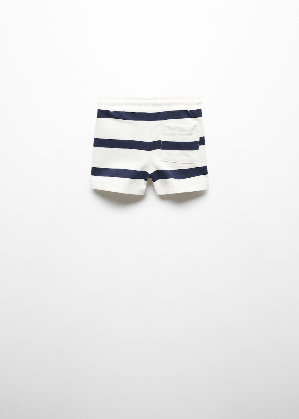 Striped cotton Bermuda shorts - Reverse of the article