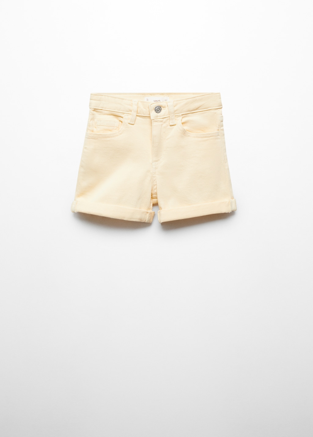 Rolled-up hem denim shorts - Article without model