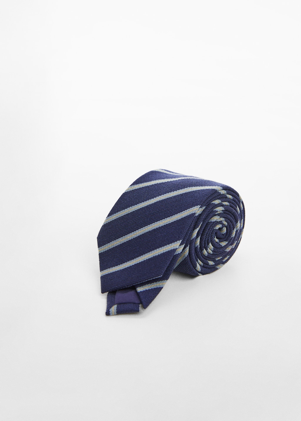 Striped wool-blend tie - Medium plane