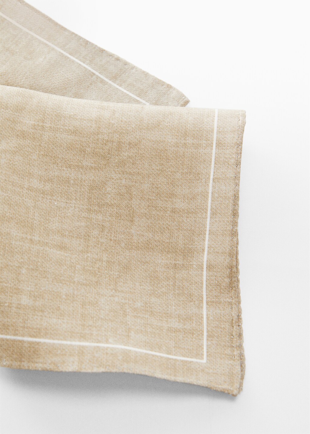 100% linen pocket square - Details of the article 1