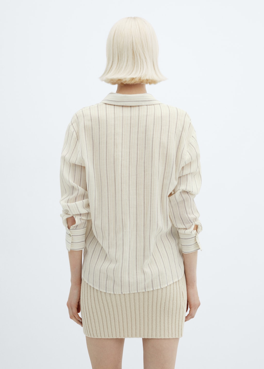 Pocket striped shirt - Reverse of the article