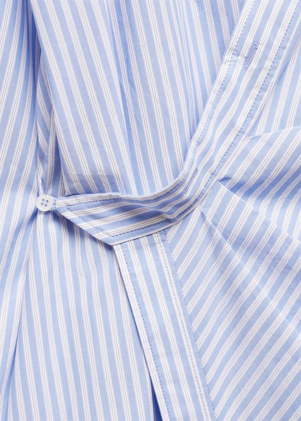 Striped wrap shirt dress - Details of the article 8