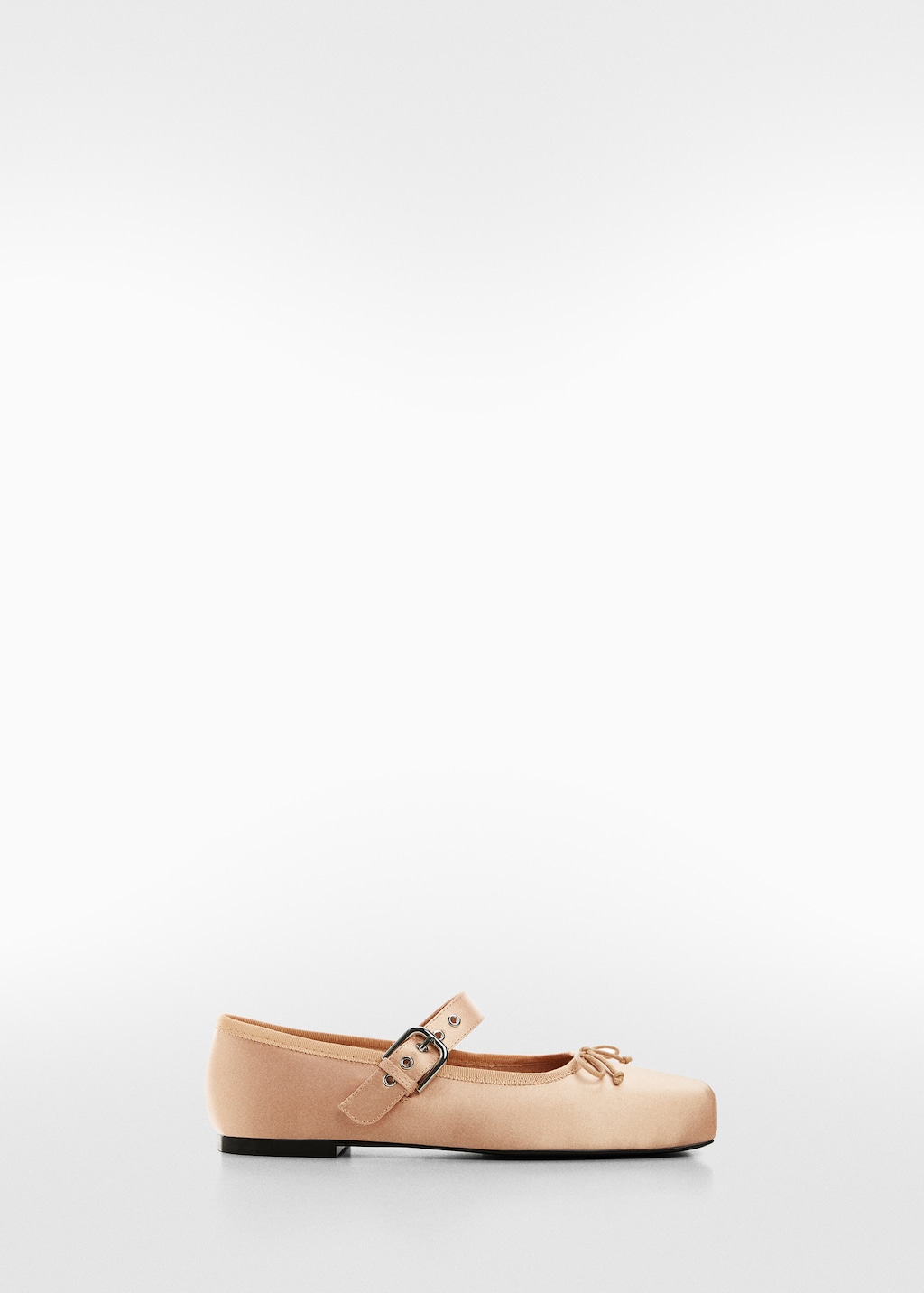 Satin ballet flats with buckle - Article without model