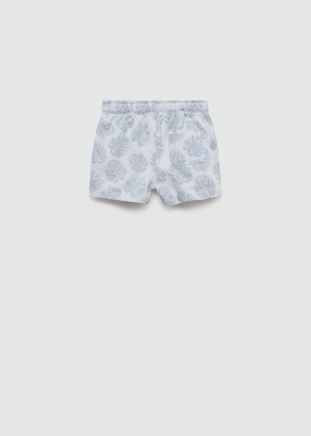 Leaf-print Bermuda shorts - Reverse of the article