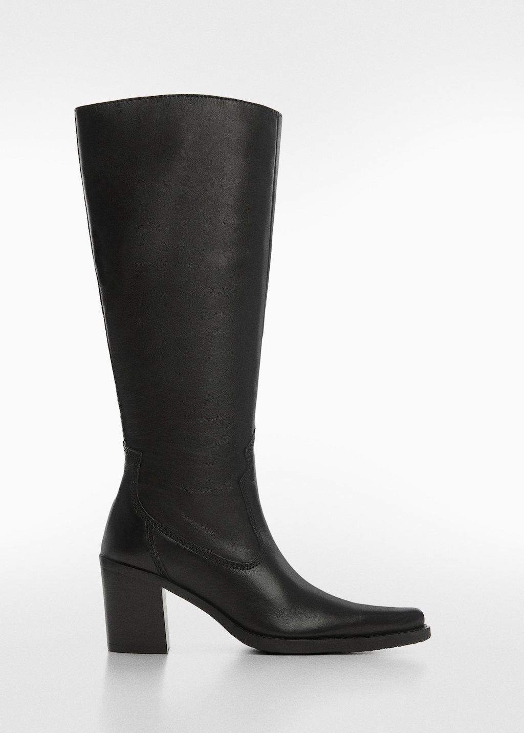 High heel leather boot - Article without model