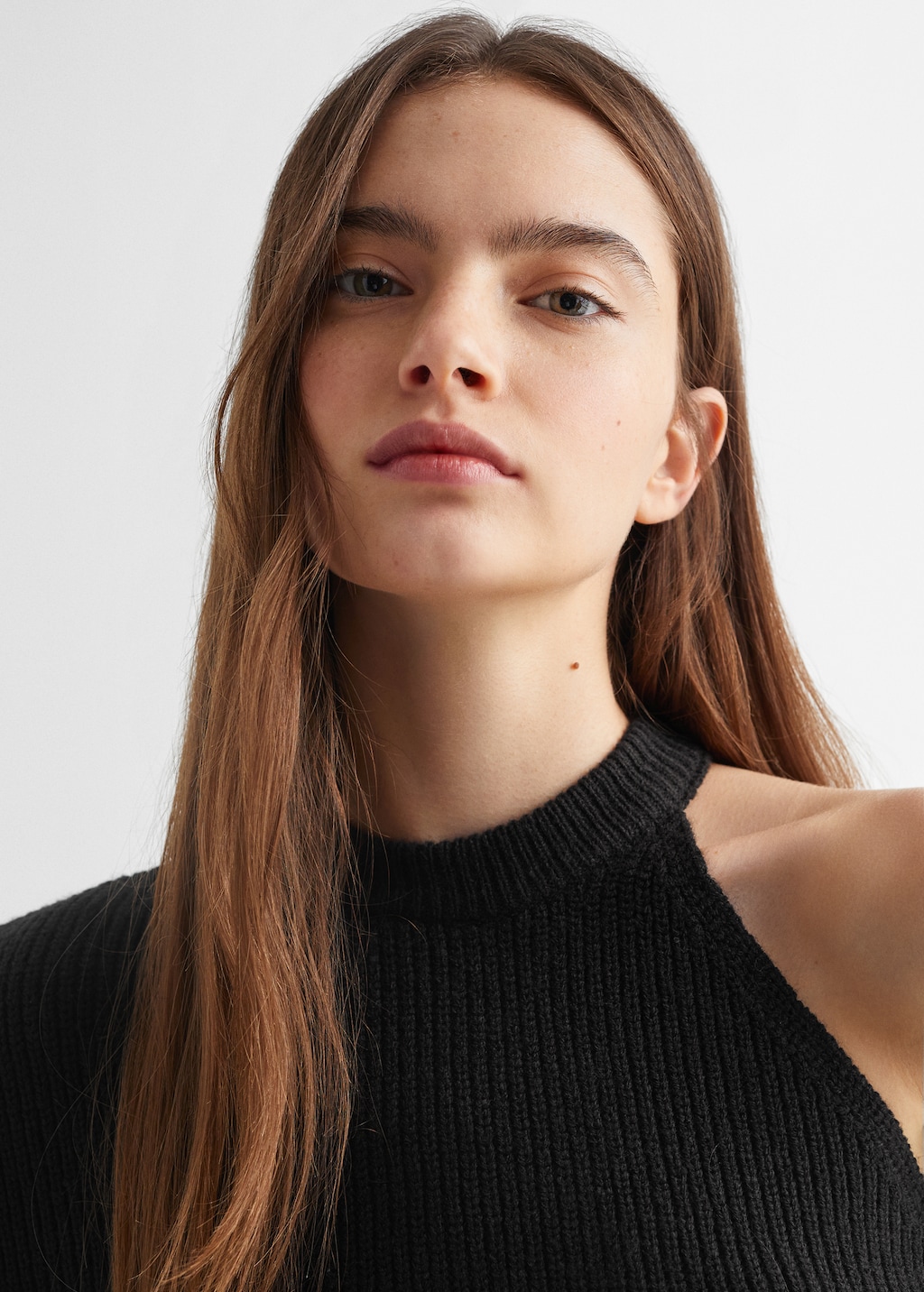 Asymmetric knit sweater - Details of the article 1