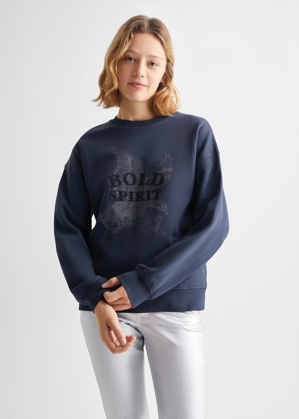 Printed message sweatshirt - Medium plane