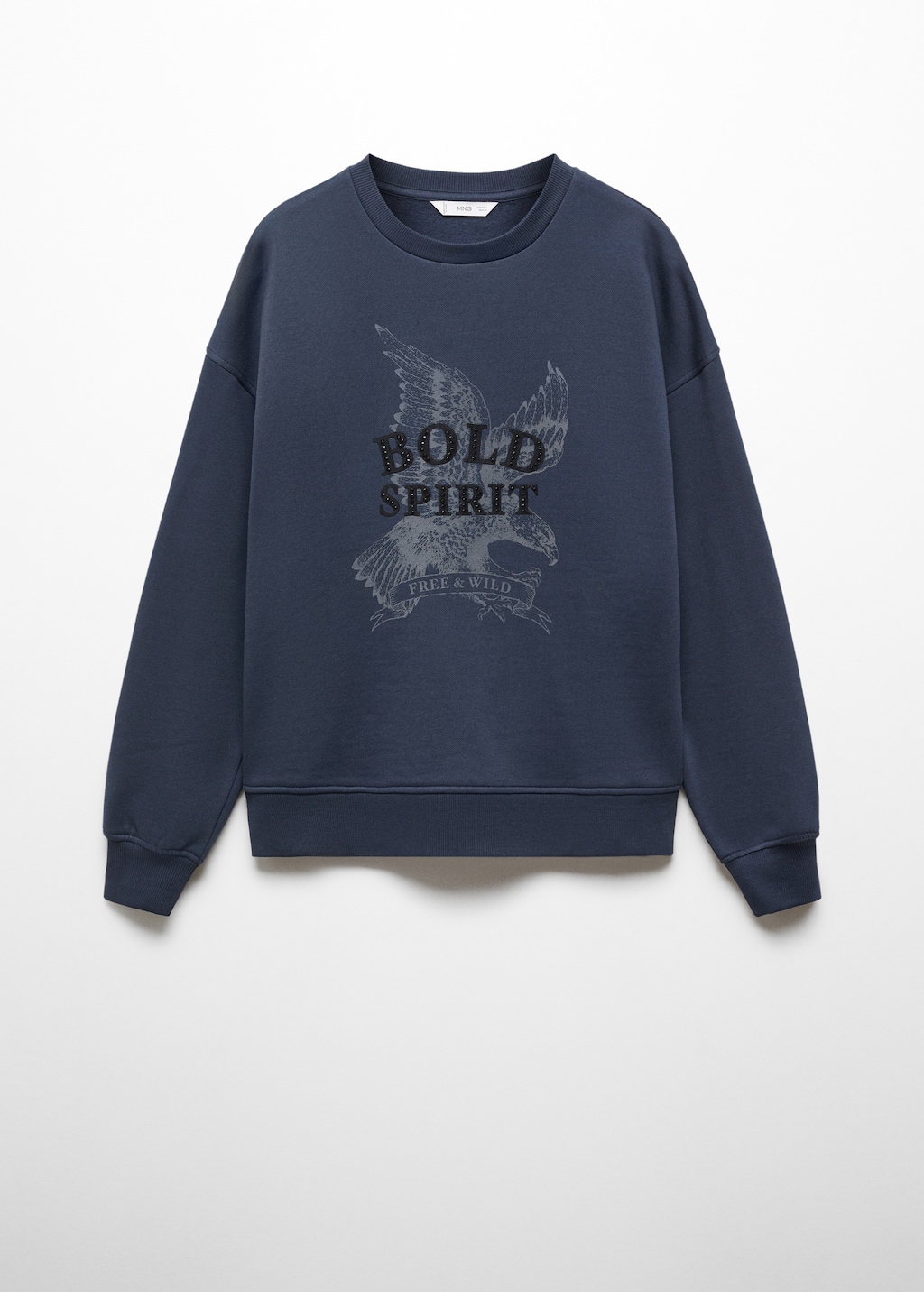 Printed message sweatshirt - Article without model