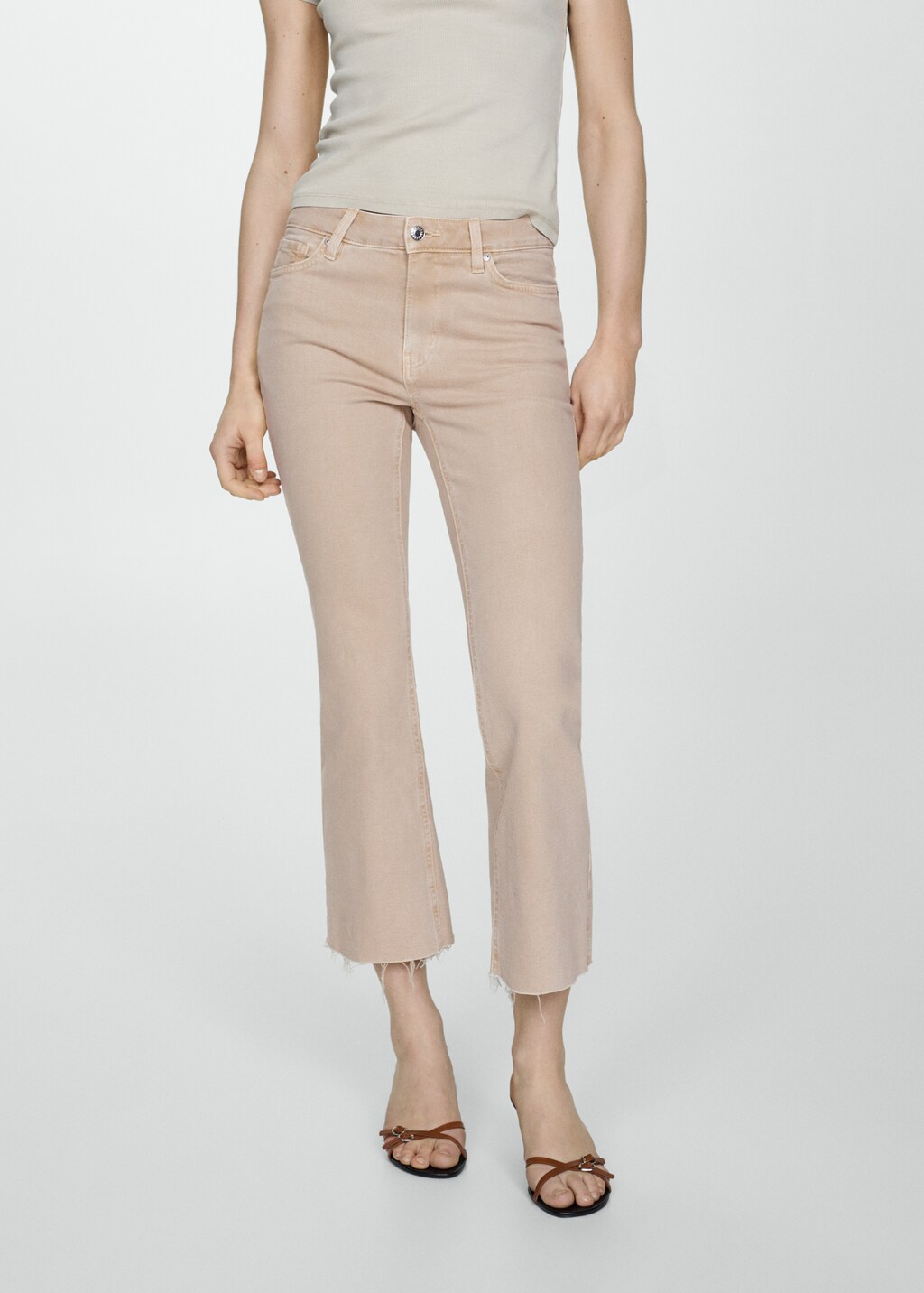 Sienna flared cropped jeans - Medium plane