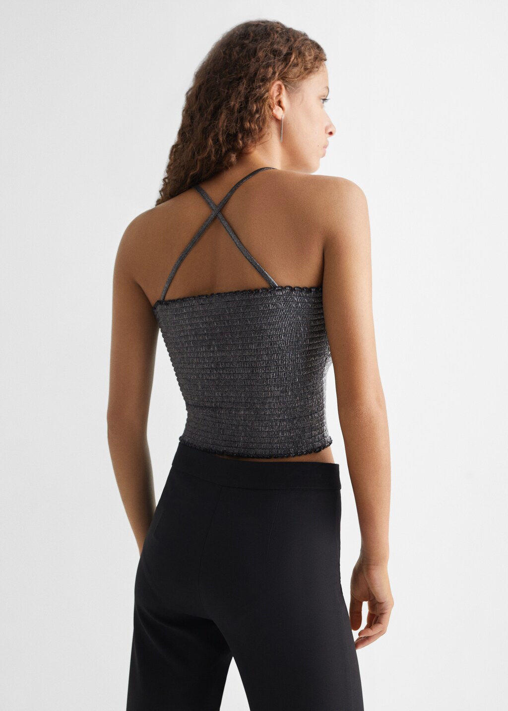 Ruched wrap top - Reverse of the article