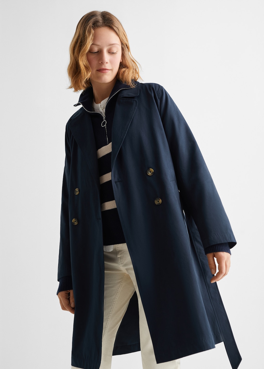 Classic trench coat with belt - Medium plane