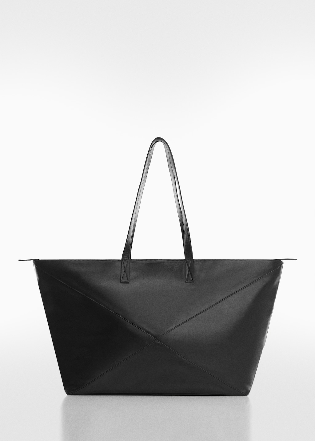 Leather shopper bag - Article without model