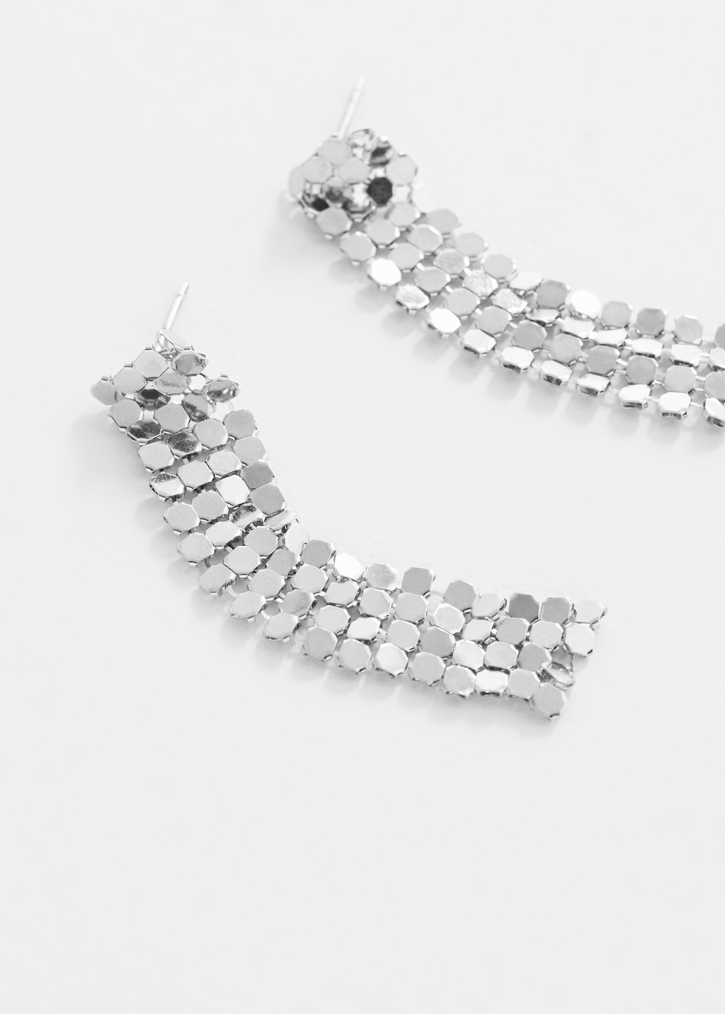 Boucles d'oreilles pendentifs strass - Plan moyen