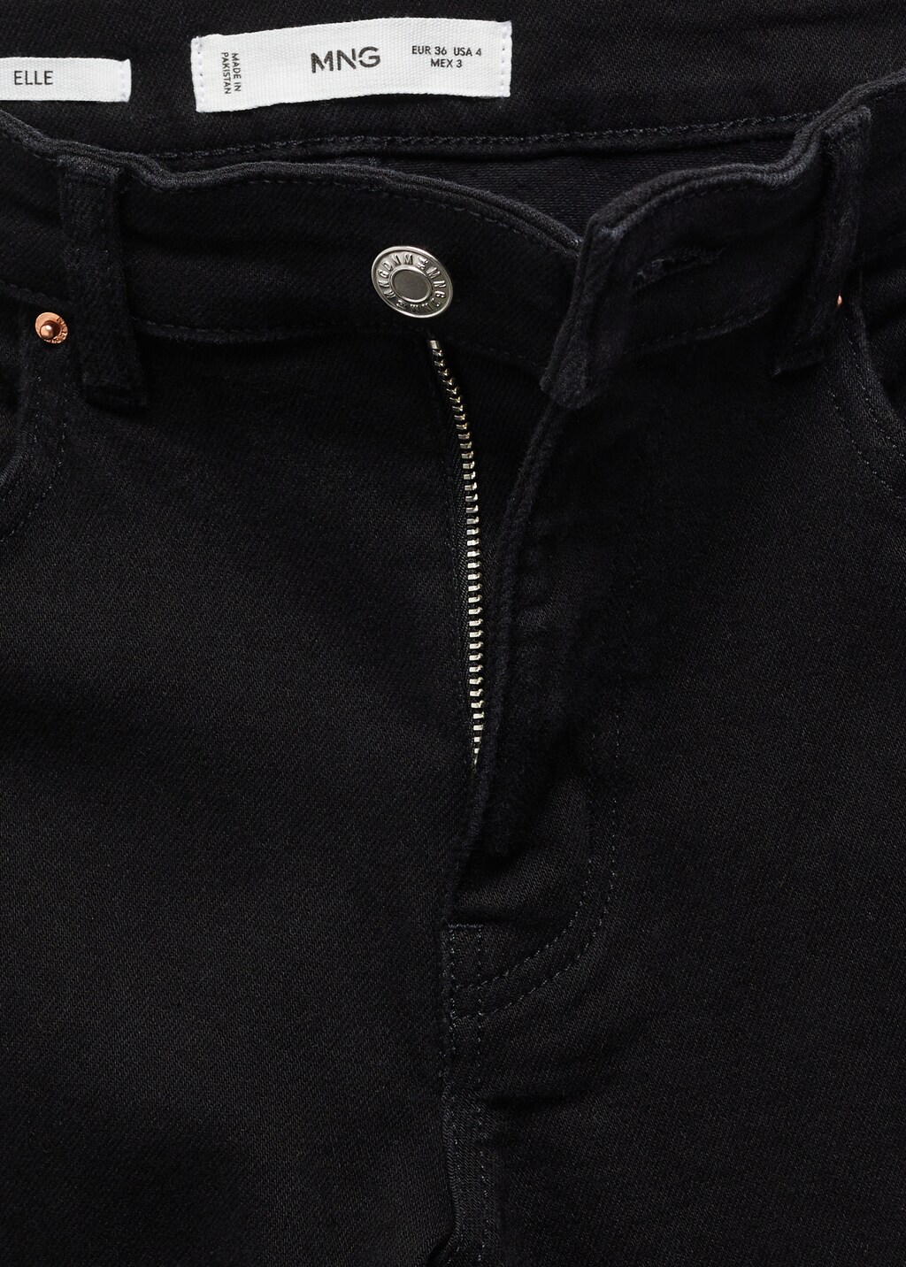 Medium-rise straight jeans with slits - Details of the article 8