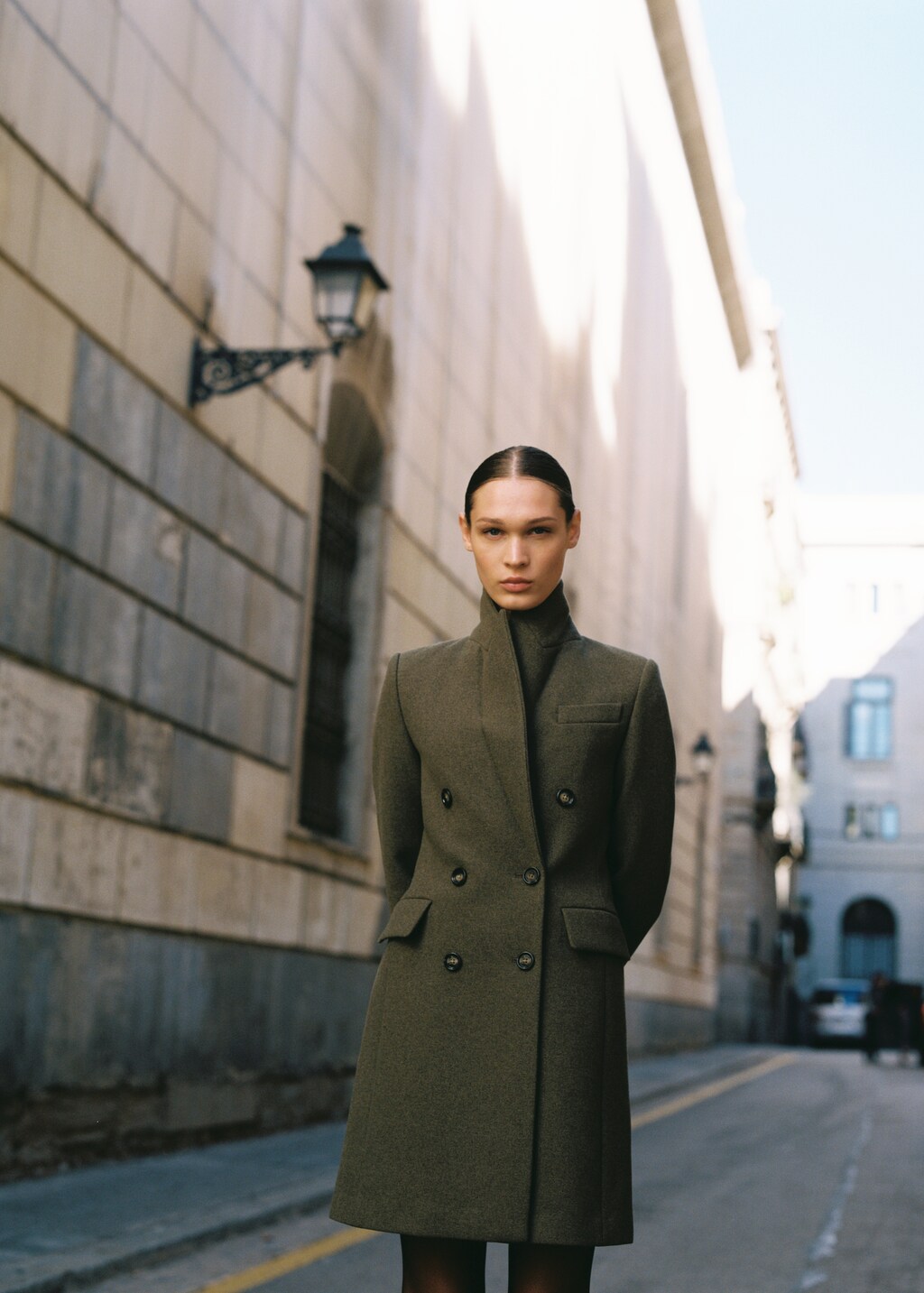 Double-breasted wool coat - Details of the article 3