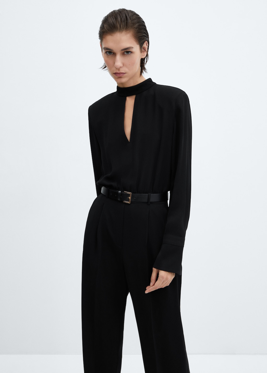 Belt long jumpsuit - Medium plane