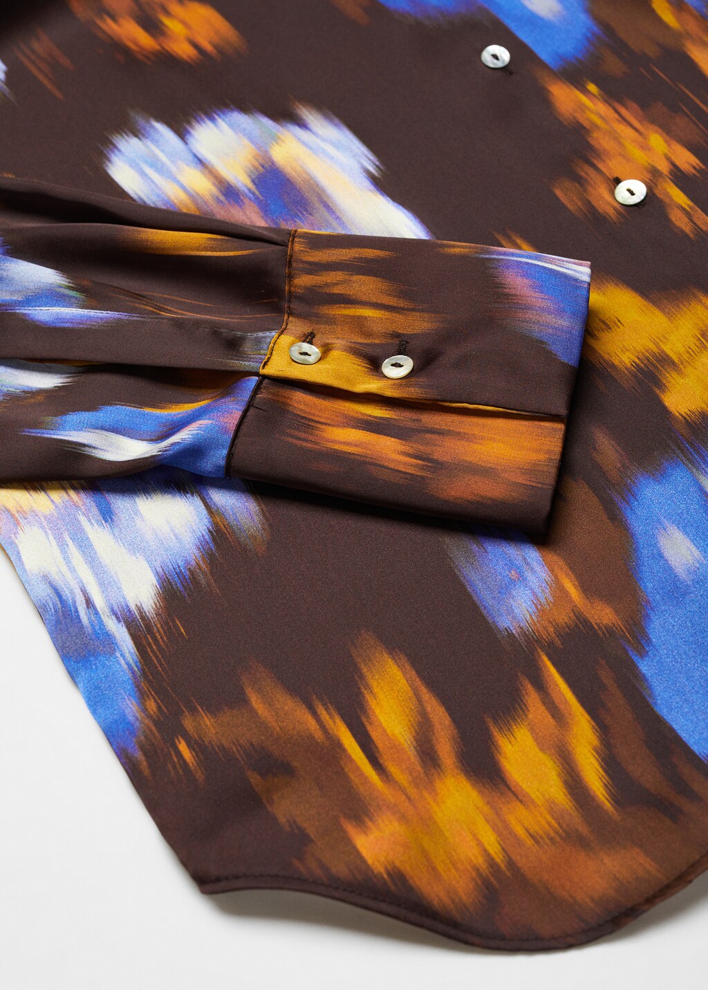 Satin print shirt - Details of the article 8