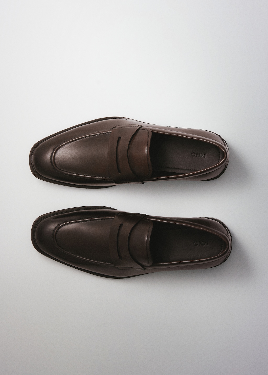 Aged-leather loafers - Details of the article 9