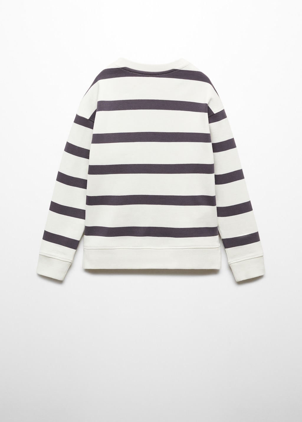 Striped print sweatshirt - Reverse of the article