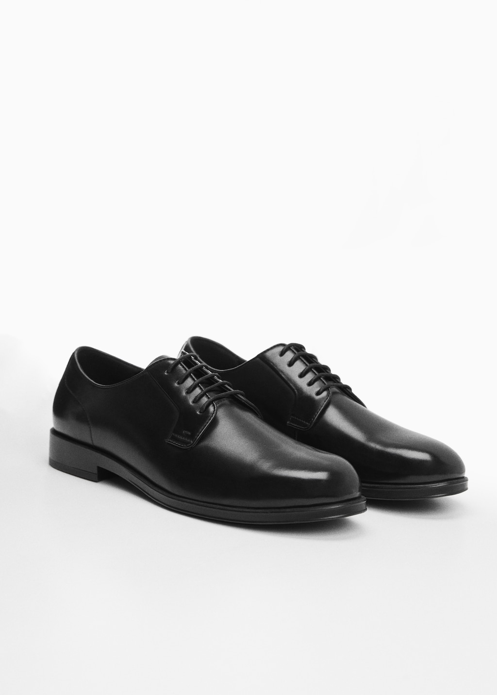 Leather-effect suit shoes - Medium plane