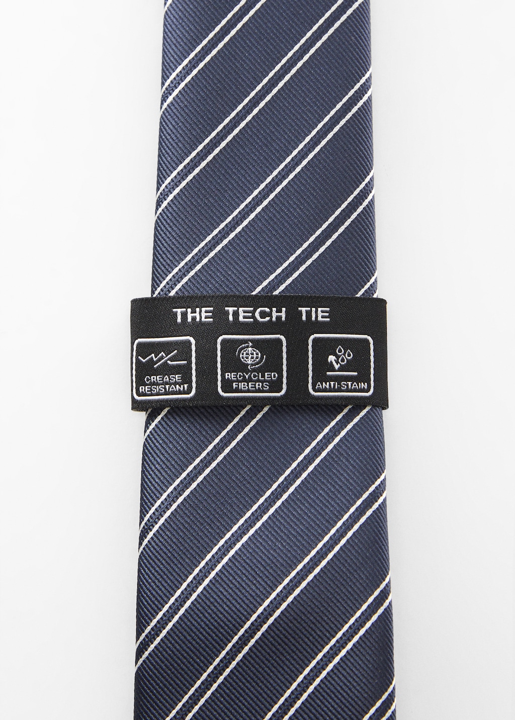 Stain-resistant striped tie - Details of the article 1