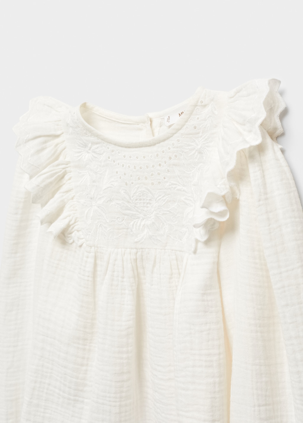 Ruffled plumeti blouse - Details of the article 8