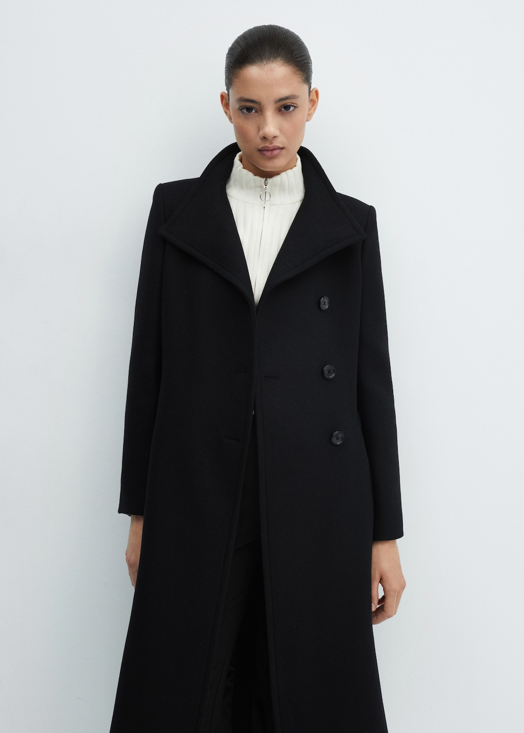 Belted Manteco wool coat - Medium plane