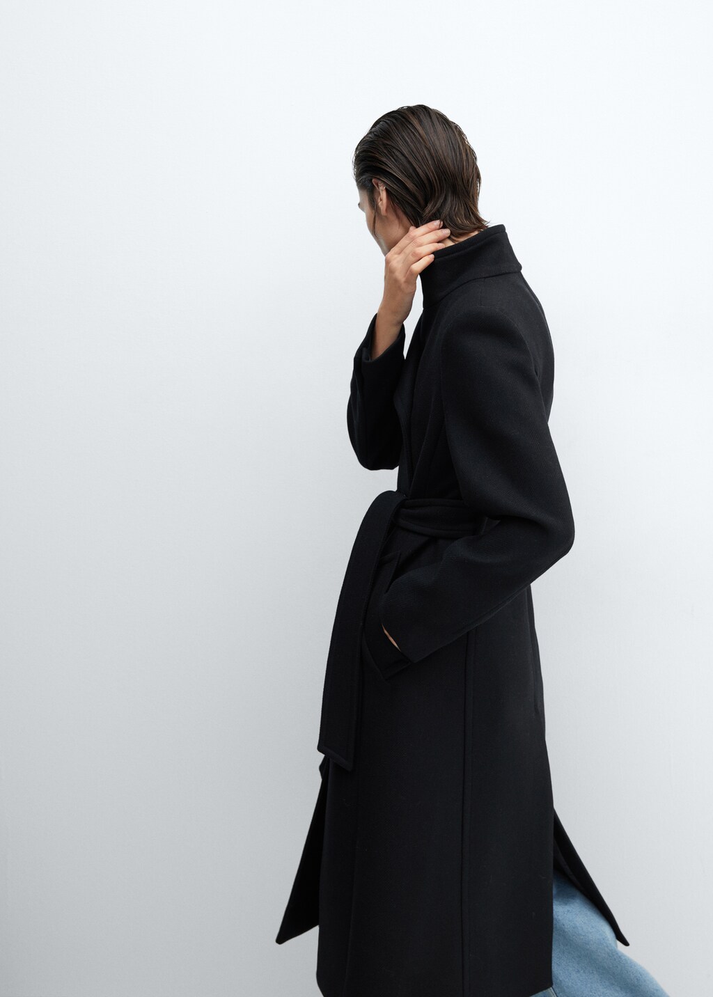 Belted Manteco wool coat - Details of the article 2