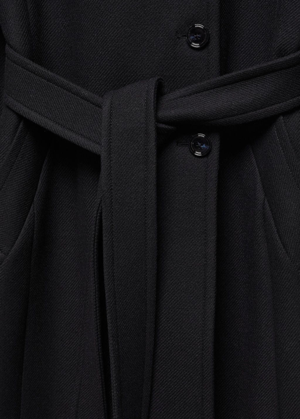 Belted Manteco wool coat - Details of the article 8