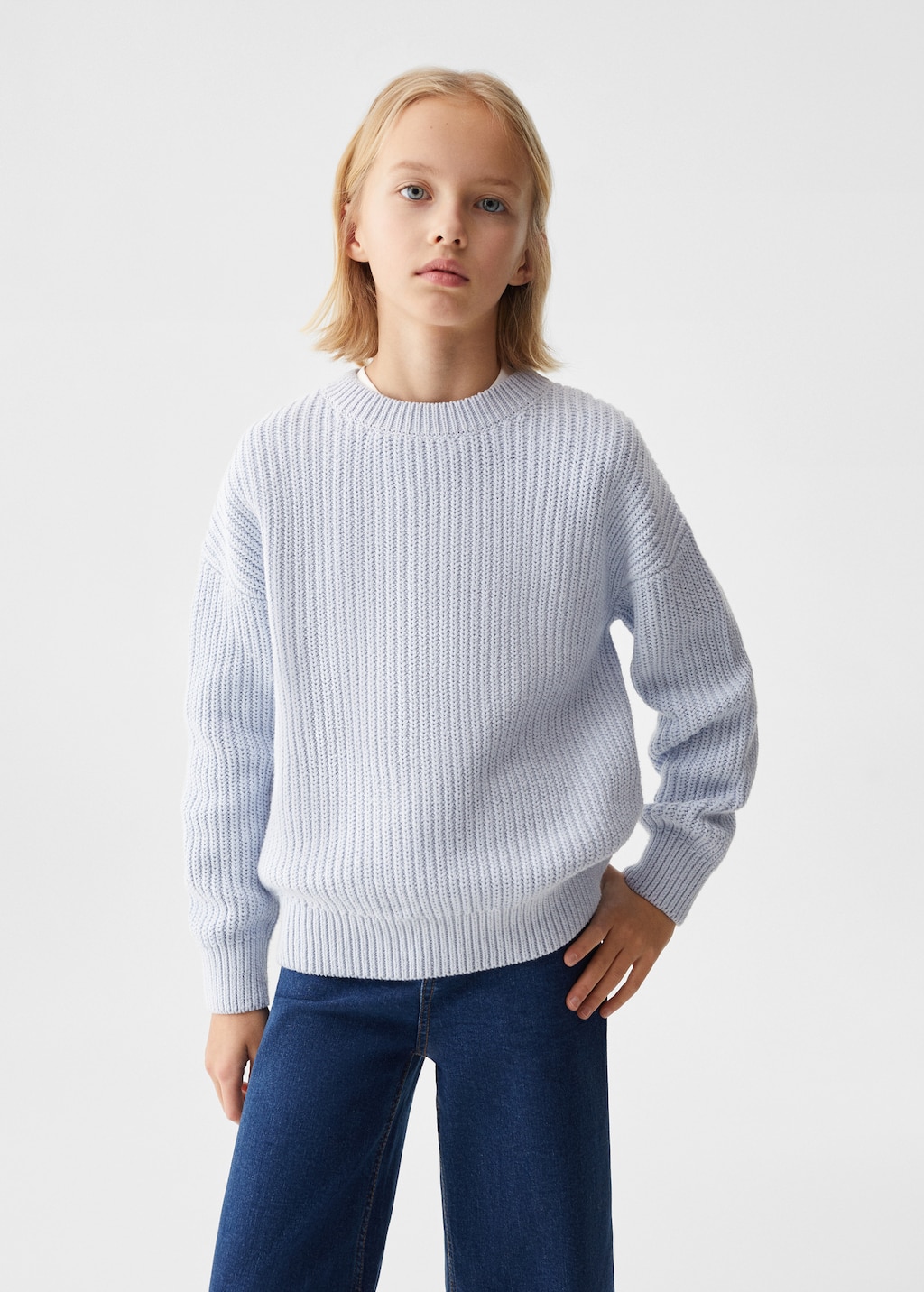 Pull-over maille envers - Plan moyen