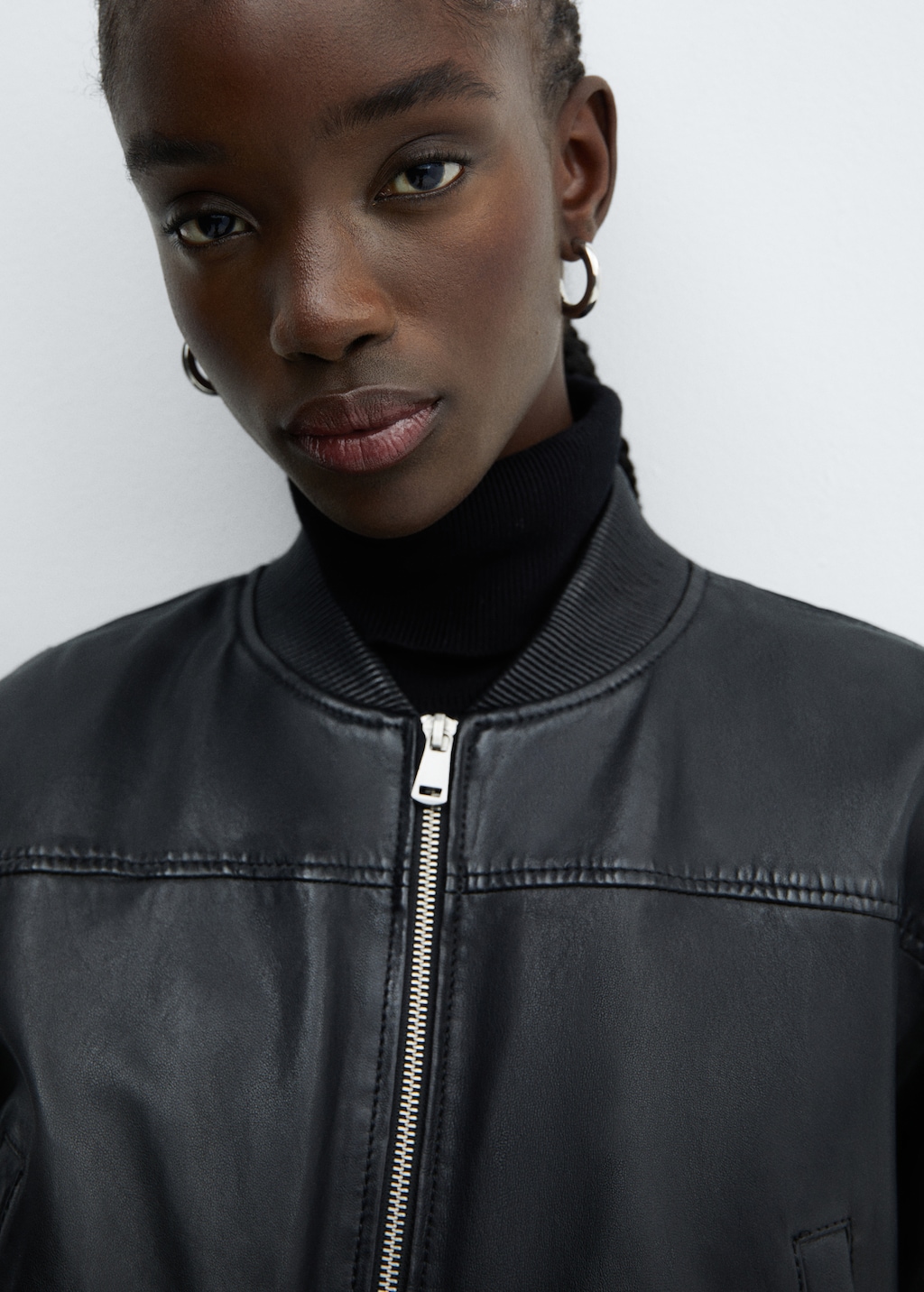 Top Leather bomber Jacket