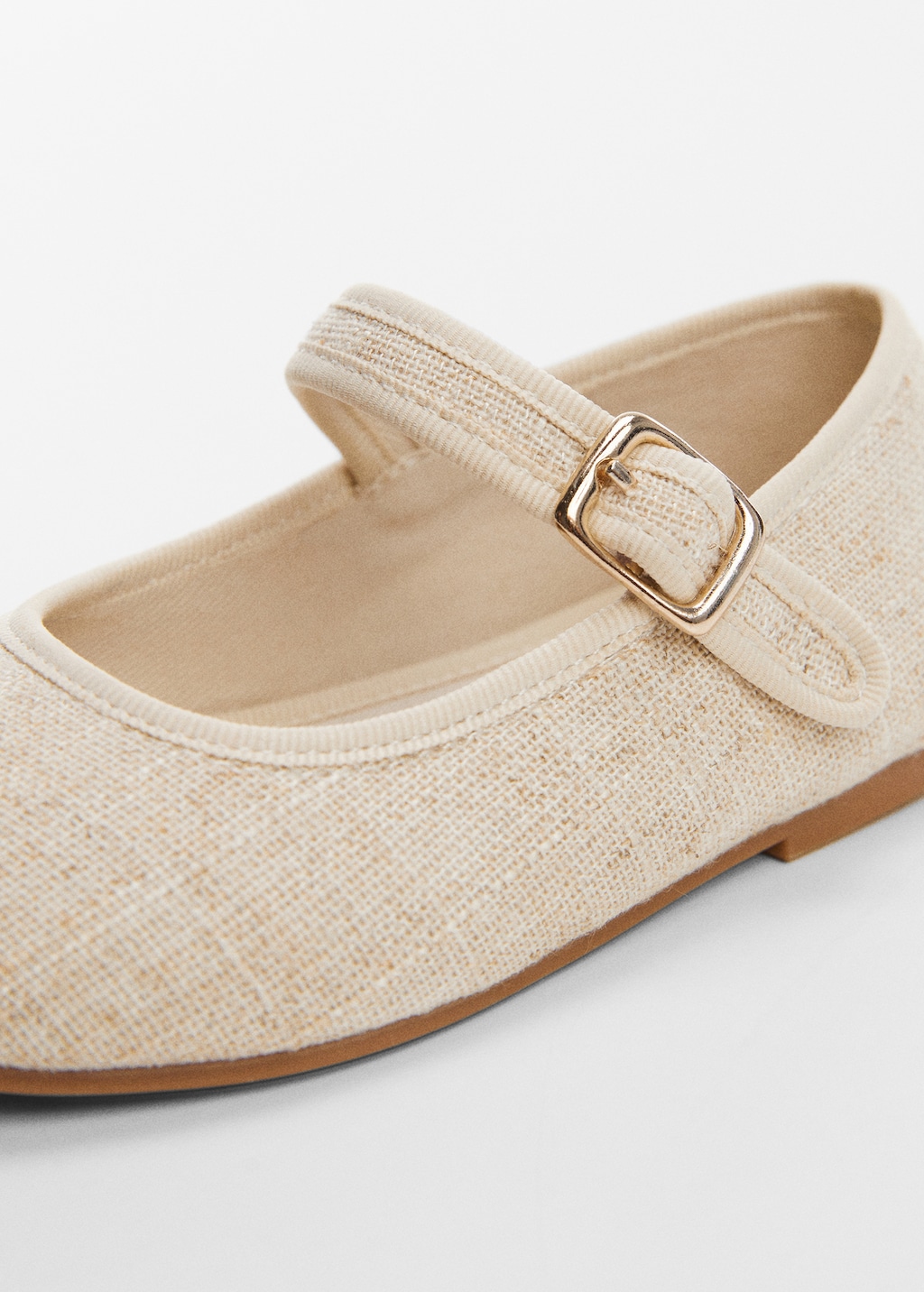 Linen ballerinas - Details of the article 2