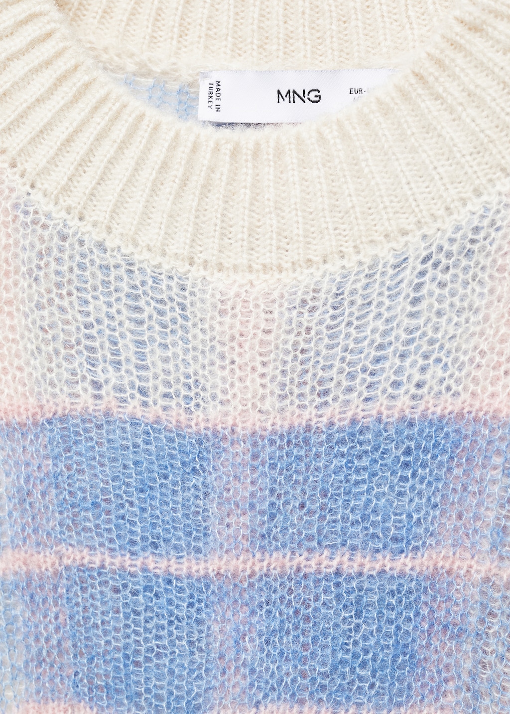 Checks knitted sweater - Details of the article 8