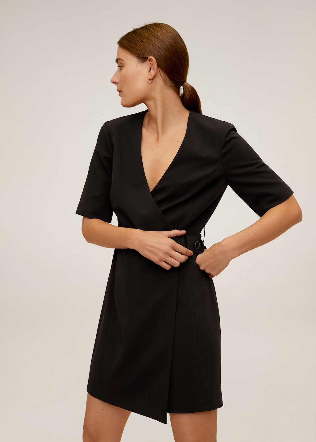 Belt wrap dress - Medium plane