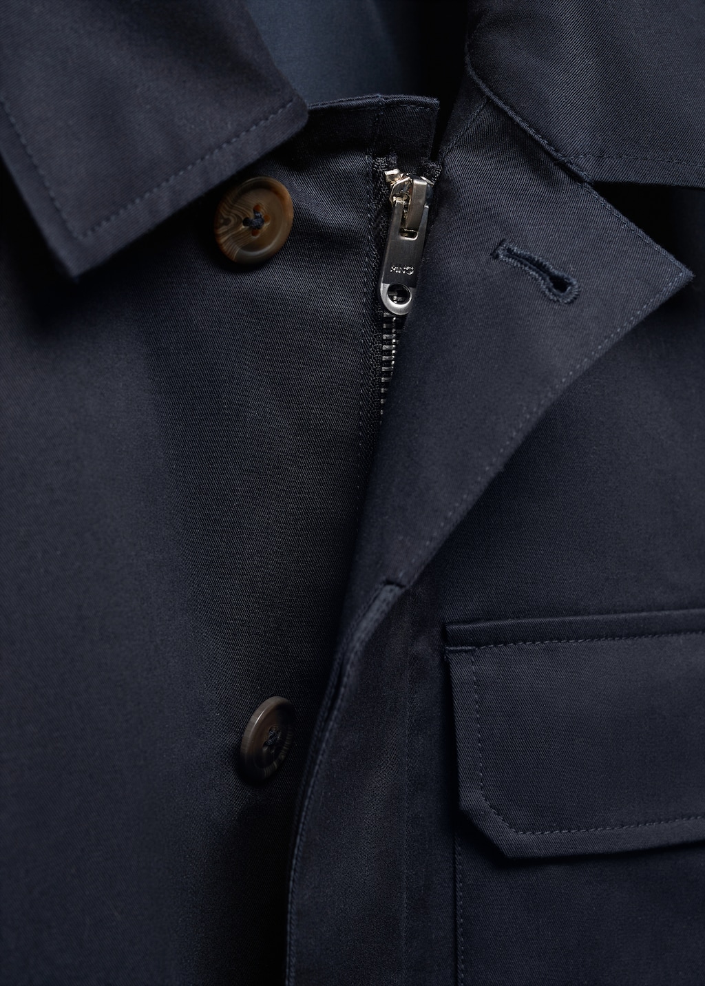 Pocketed cotton overshirt - Details of the article 8