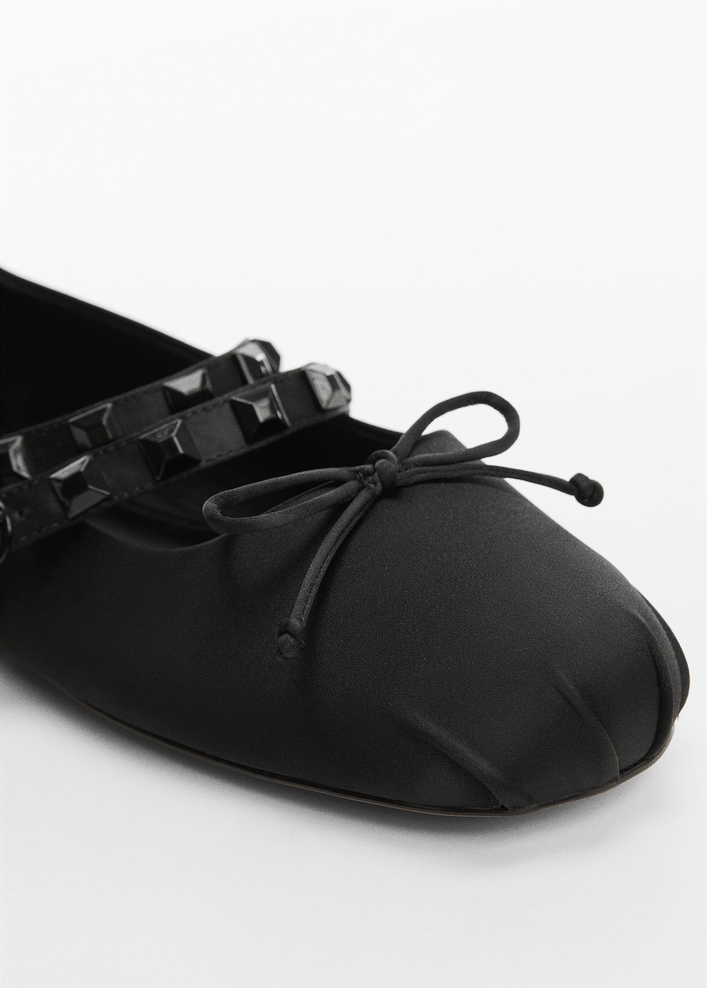 Satin ballet flats with studs - Details of the article 2