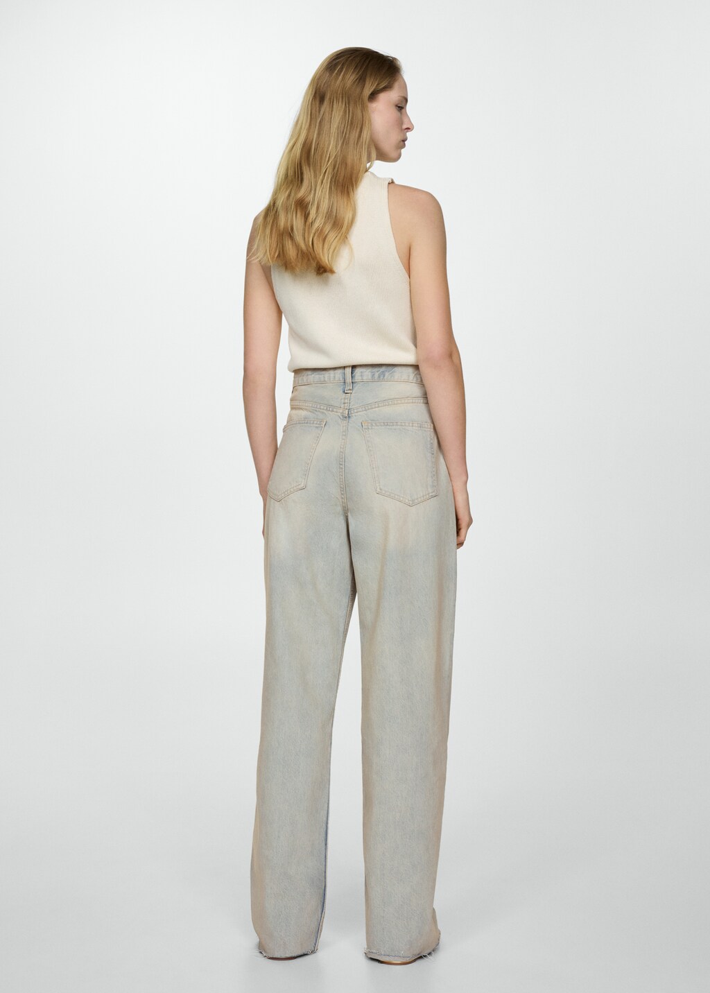 High-rise wideleg jeans - Reverse of the article