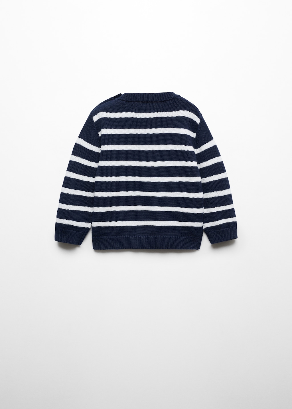 Striped knit sweater - Reverse of the article