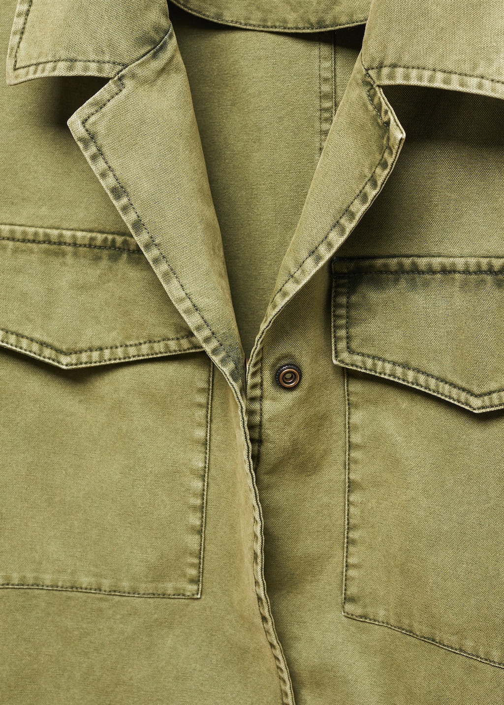 Pocketed cotton overshirt - Details of the article 8