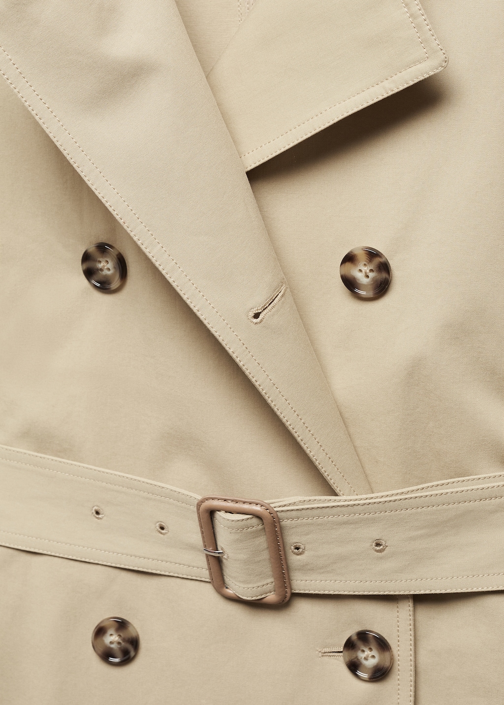 Katoenen double-breasted trenchcoat - Detail van het artikel 8