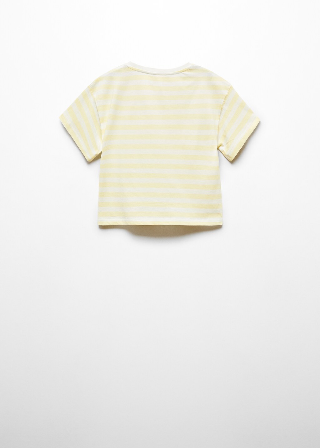 Striped cotton T-shirt - Reverse of the article