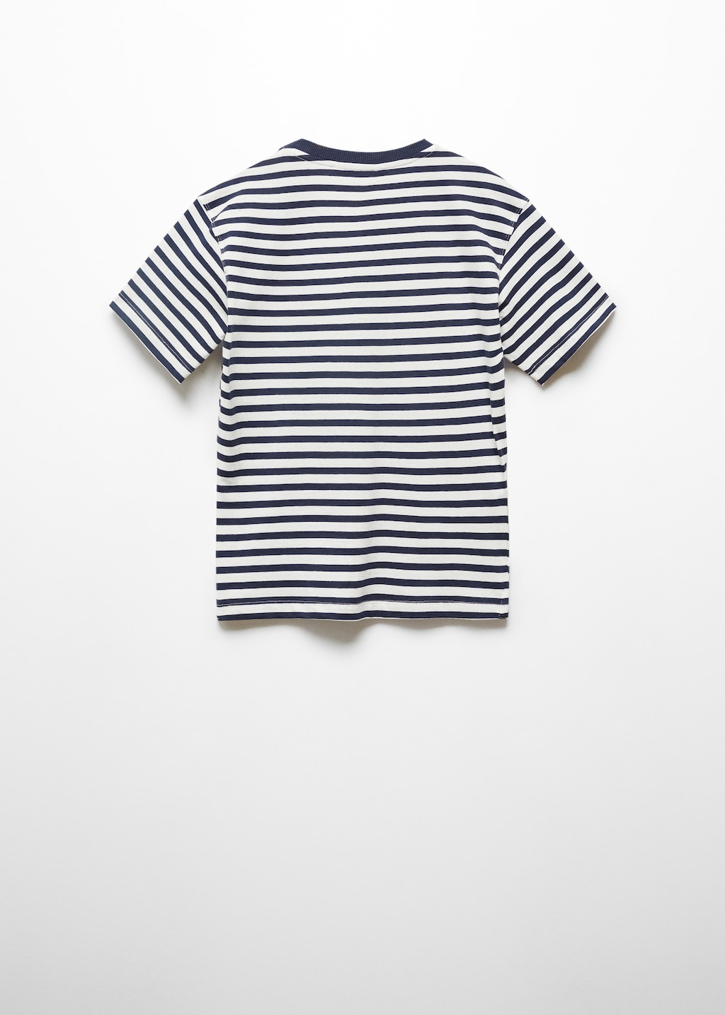 Striped cotton T-shirt - Reverse of the article