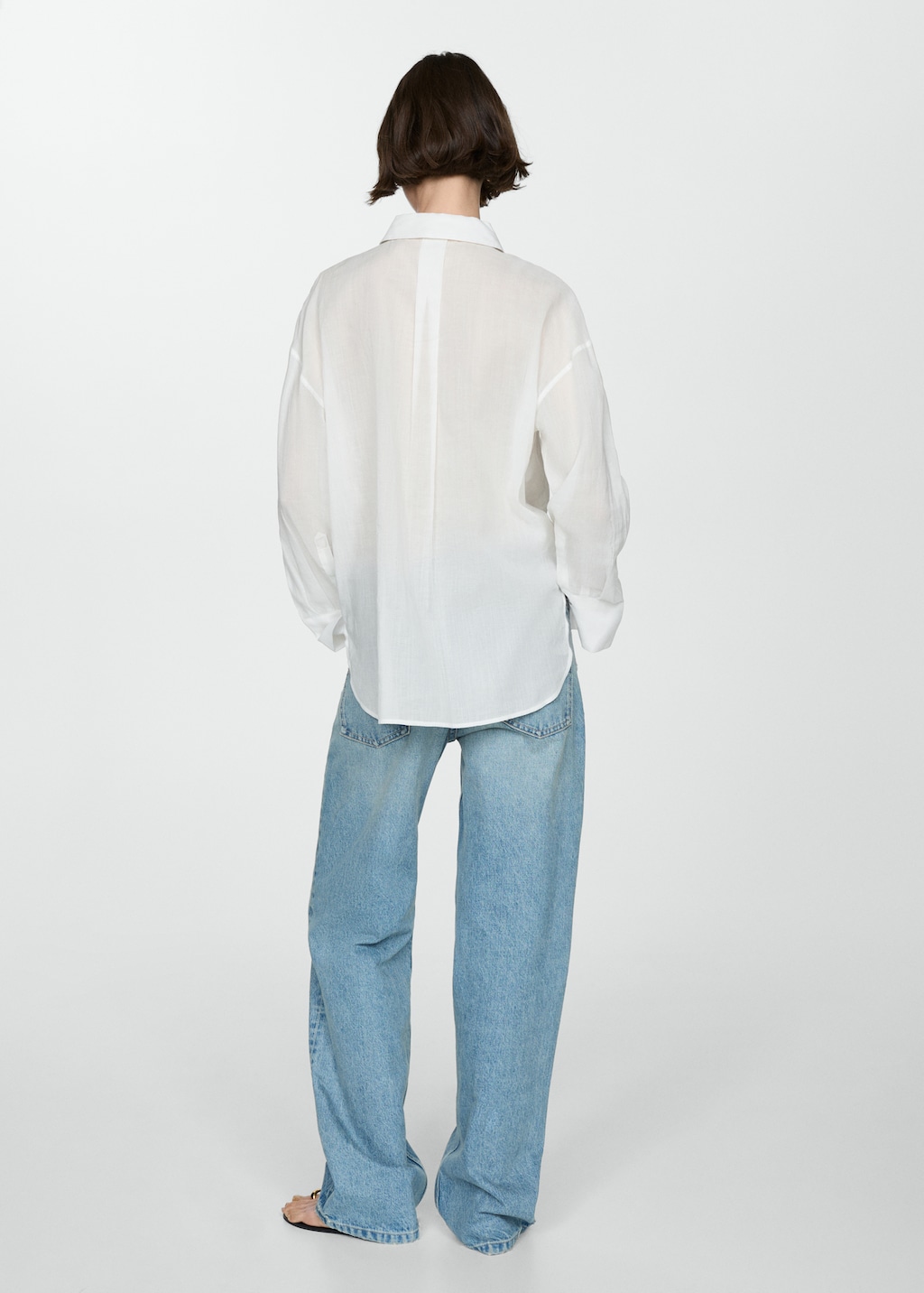 Ramie shirt with pockets - Reverse of the article