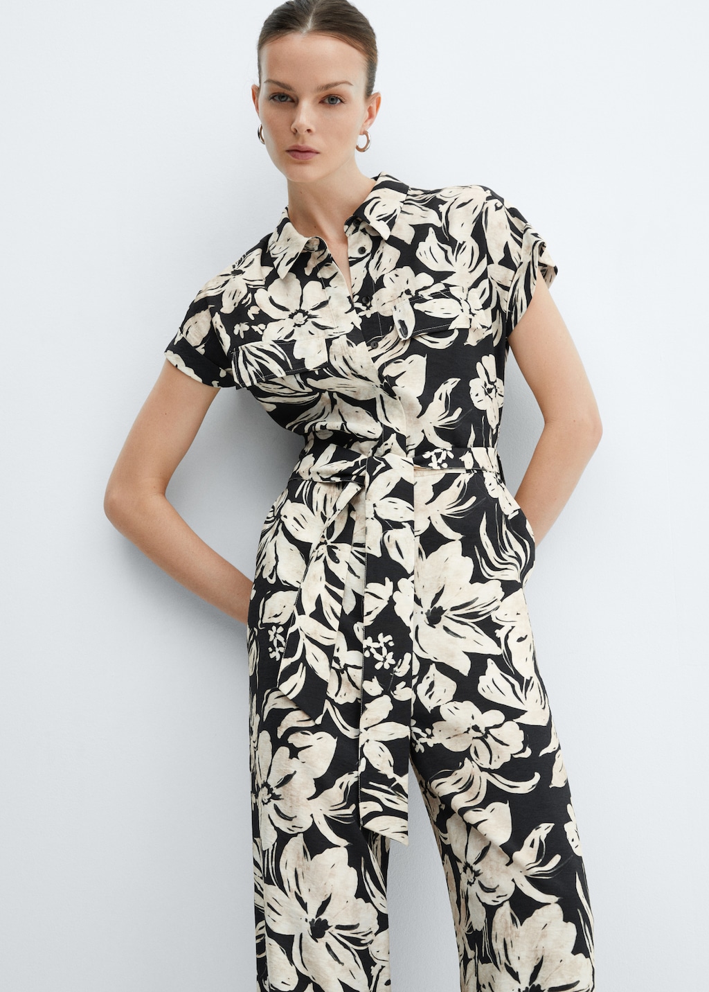 Floral print jumpsuit - Medium plane