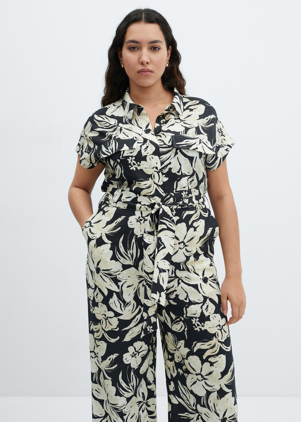 Floral print jumpsuit - Details of the article 5