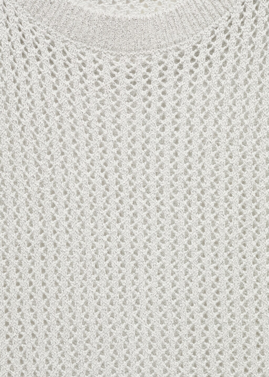 Openwork knitted lurex top - Details of the article 8