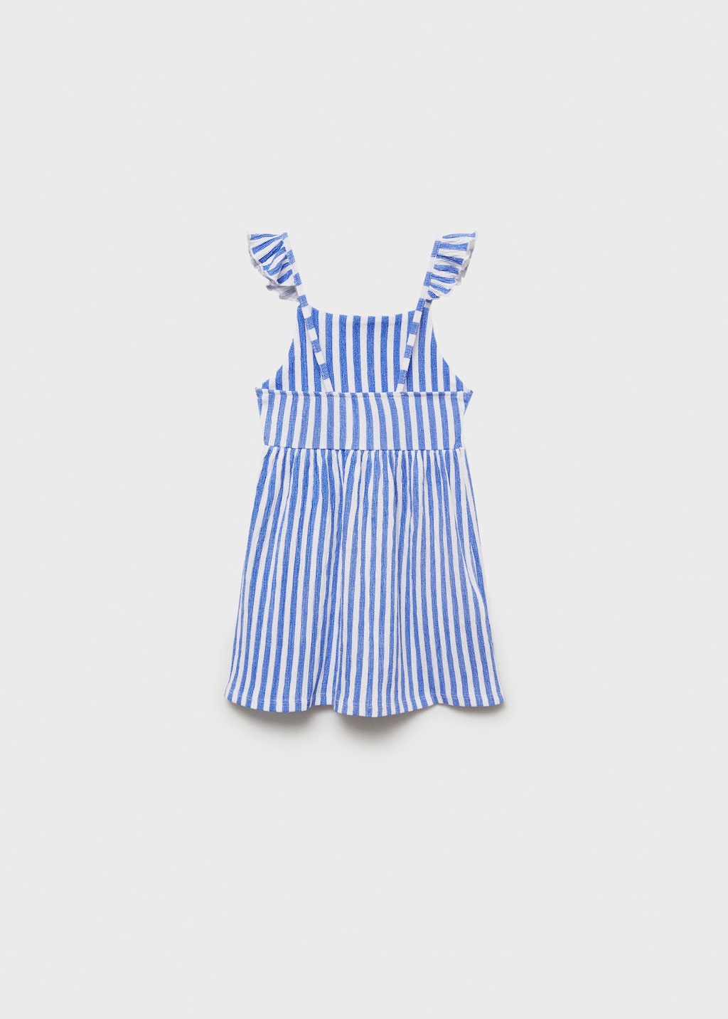 Striped ruffle dress - Reverse of the article