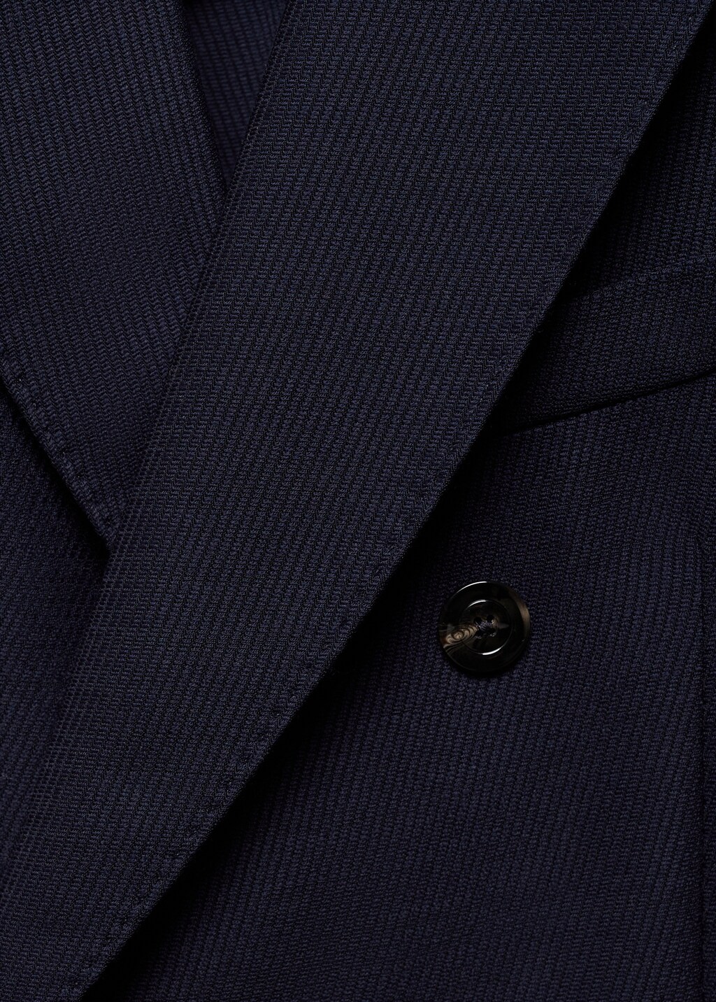 100% virgin wool twill double-breasted jacket - Details of the article 8