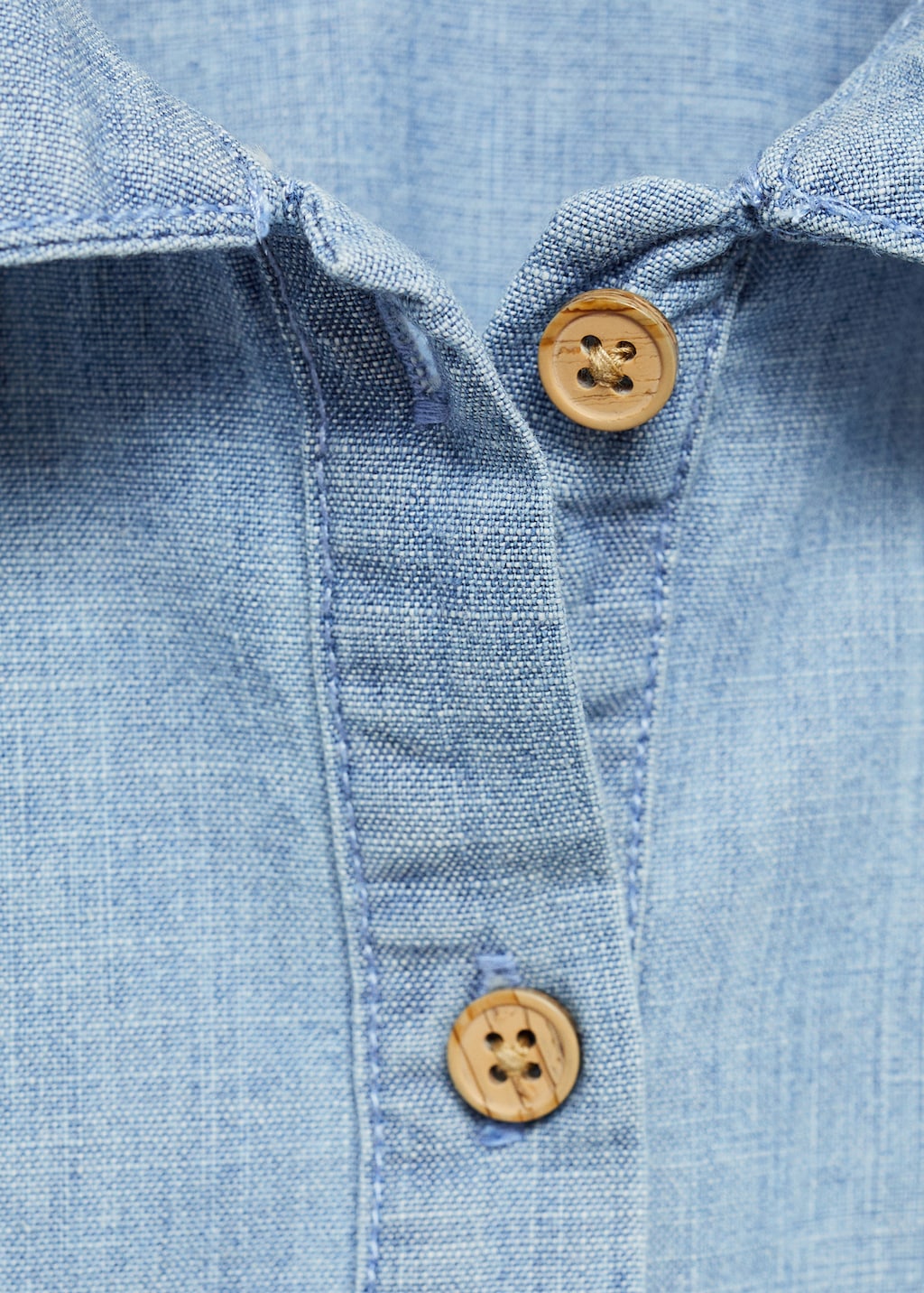 Cotton denim shirt - Details of the article 8